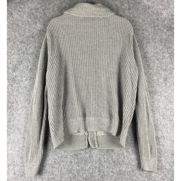 Bonobos Shawl Collar Cardigan Sweater Mens Large Gray Slim Fit Ribbed Grandpa - Picture 11 of 15